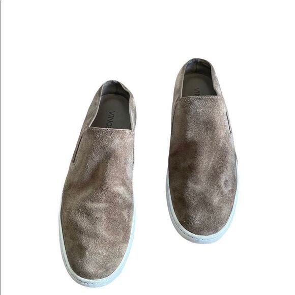 Vince Suede Verrell Slip On Beige Sneaker Size 8 - Picture 3 of 8